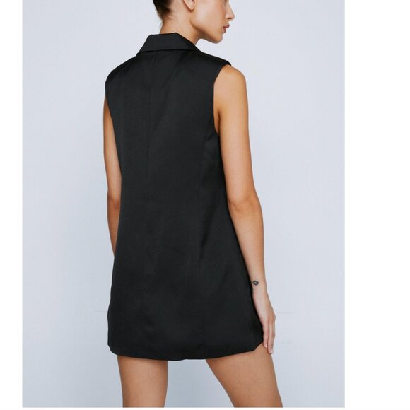 ⭐️Tailored Tank Top Blazer Chic Minimalist Modern Classy Classic Boho Mini Dress - Picture 4 of 7